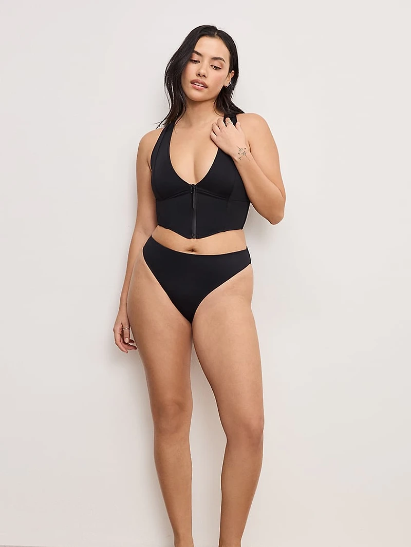 Compression Zip Up Support Top