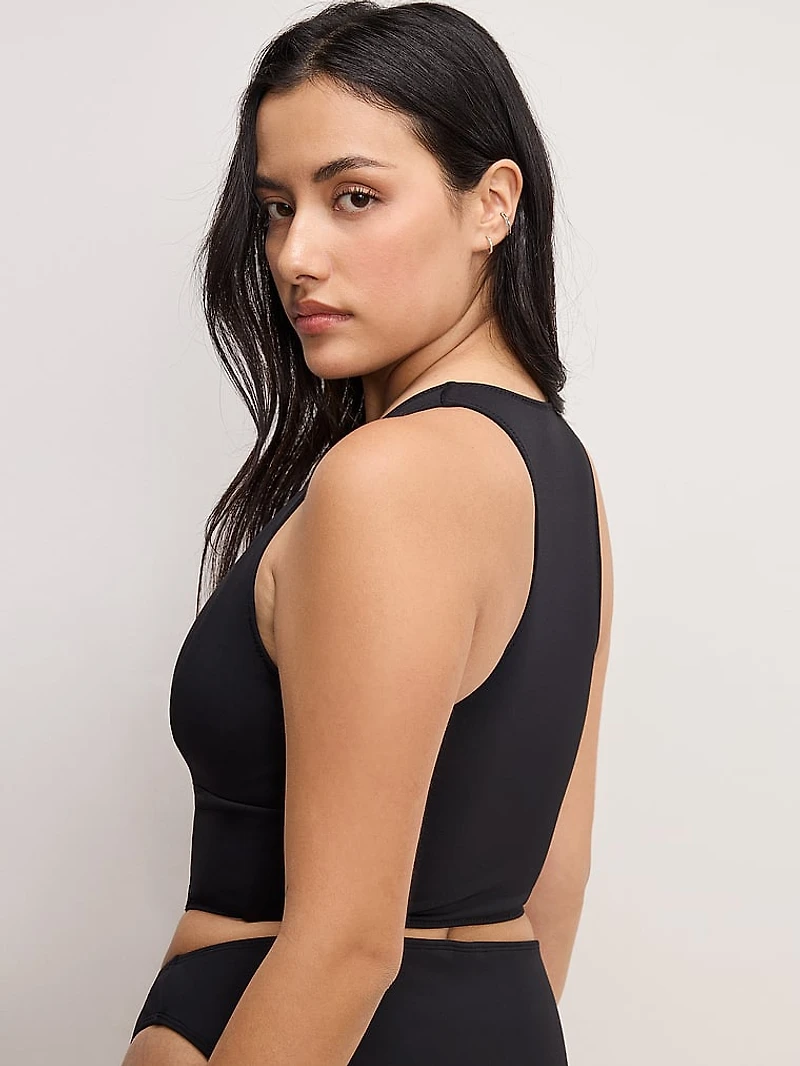Compression Zip Up Support Top