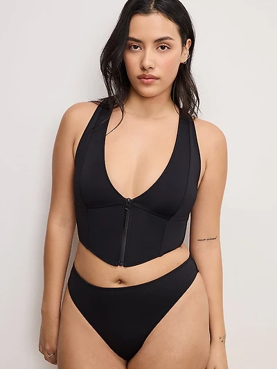Compression Zip Up Support Top