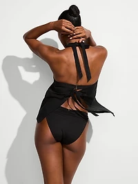 Beachwear Linen Halter Top