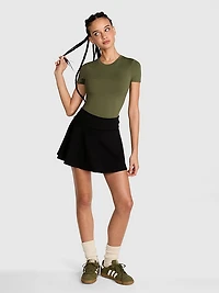 All-Day Cotton™ Foldover Skort