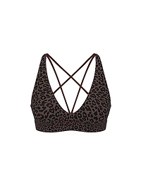 Relay Strappy Plunge Sports Bra