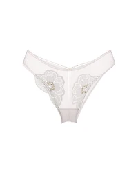 Peony Embroidery Brazilian Panty