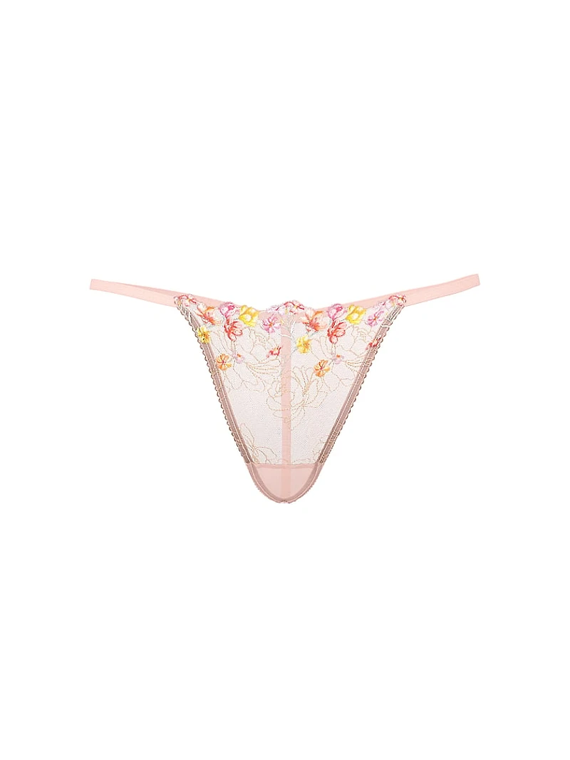 Bloom Embroidery V-String Panty