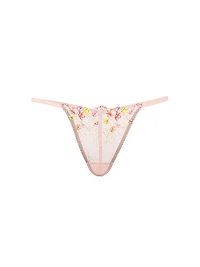 Bloom Embroidery V-String Panty
