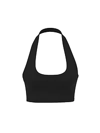 All-Day Cotton Halter Sports Bra