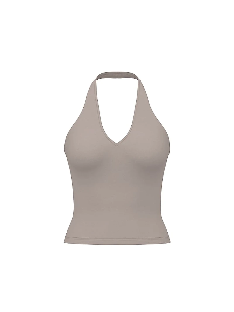 Base Stretch Halter Tank Top