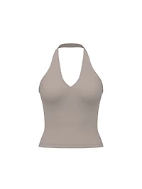 Base Stretch Halter Tank Top