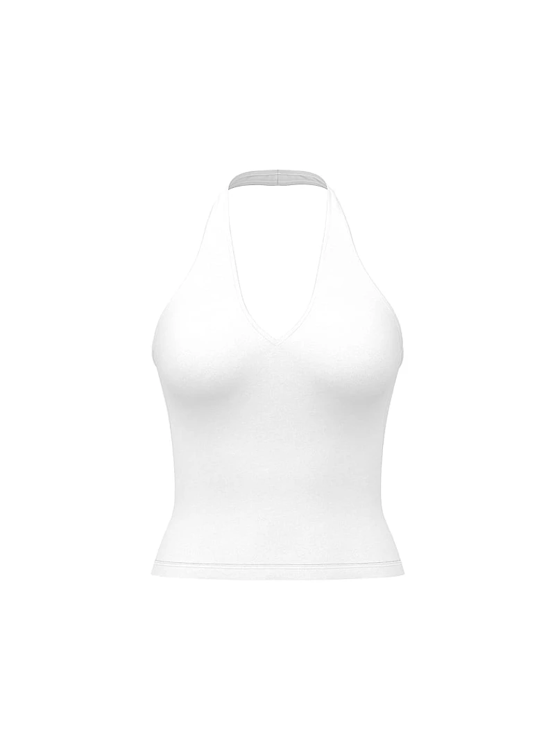 Base Stretch Halter Tank Top