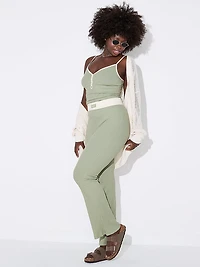 Lounge Ribbed Henley Cami & Pants Set