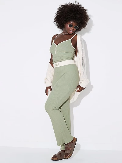 Crochet Button-Down Top