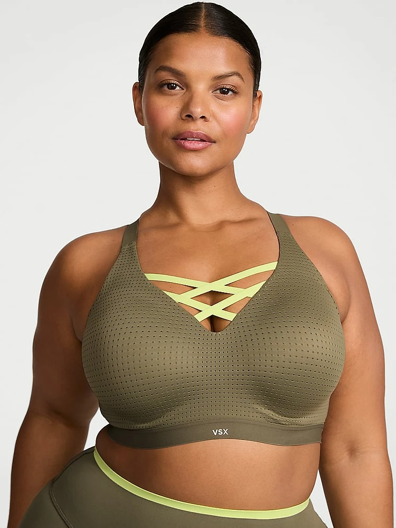 VSX Lightweight Mesh Plunge Sports Bra