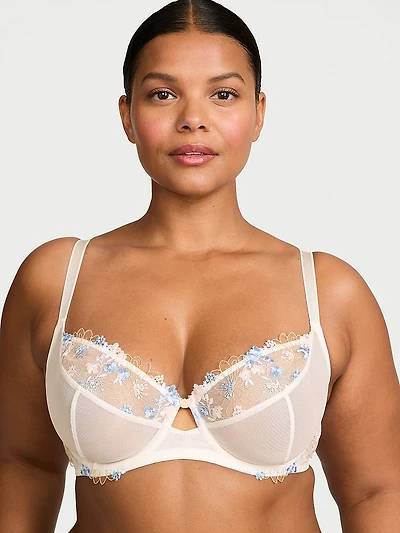 Fabulous by Victoria's Secret Bloom Embroidery Unlined Full-Cup Bra
