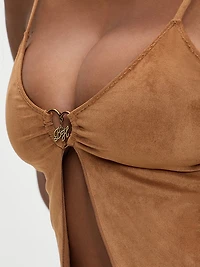 Lucy Suede Bikini Top