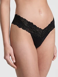 Wink Lace-Trim Thong Panty
