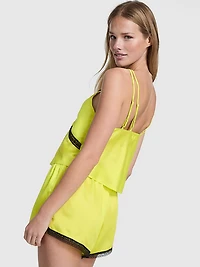 Wink Lace-Trim Tank & Shorts Set