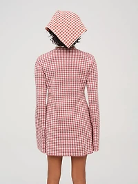 Gingham Knit Jacket
