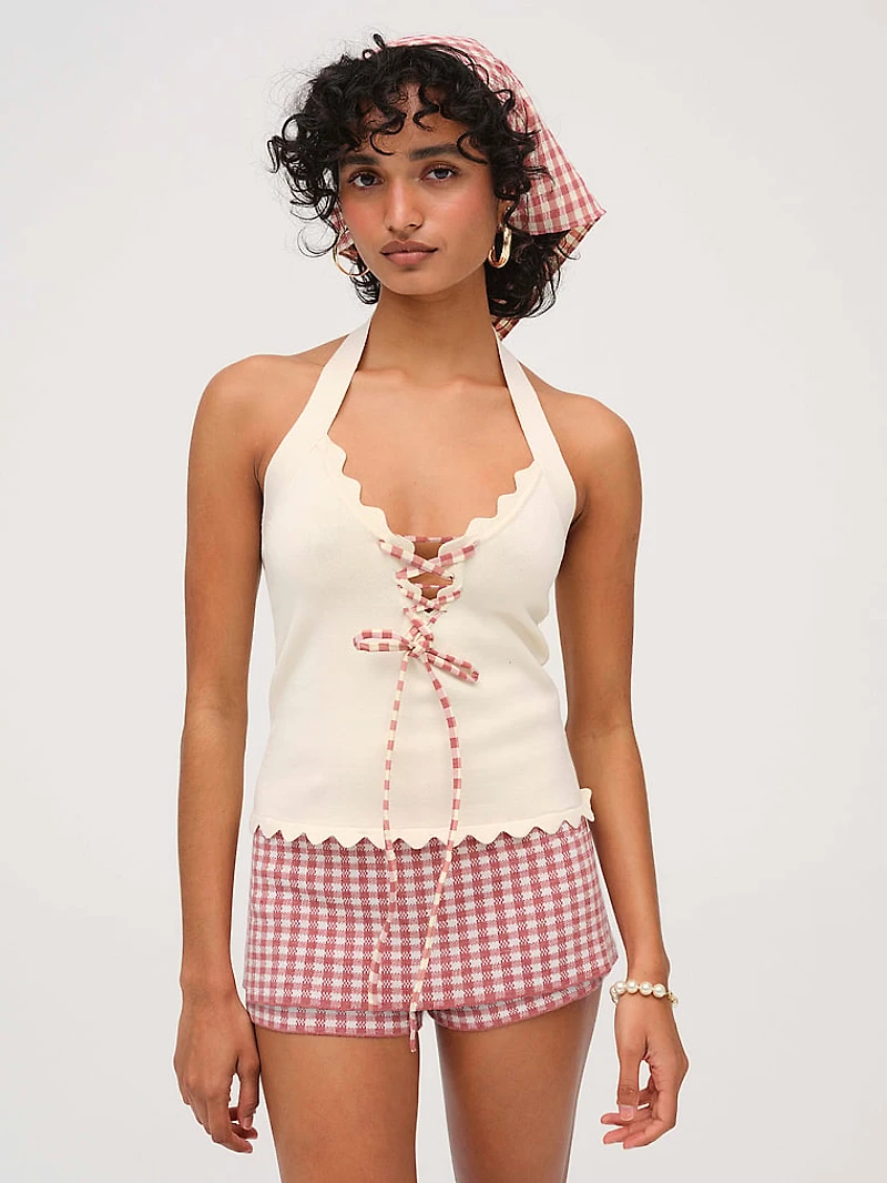 Sisi Scallop Knit Tank