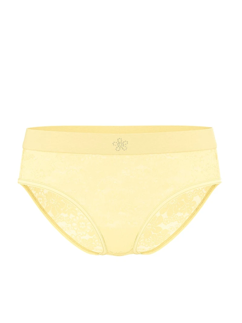 Logo Lace Hiphugger Panty