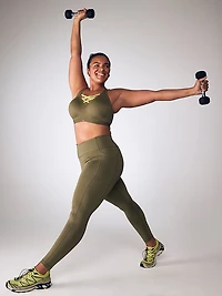 VSX Lightweight Mesh Plunge Sports Bra