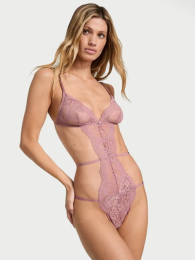 Dare to Dream Lace Strappy Triangle Teddy