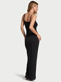 Luxe Cashmere Blend Long Slip Dress