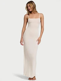 Luxe Cashmere Blend Long Slip Dress