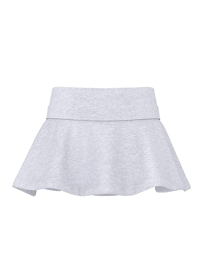 All-Day Cotton Foldover Skort