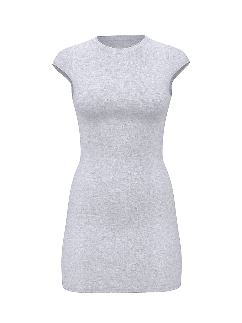 All-Day Soft Ribbed Bodycon Dress