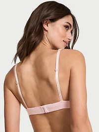 Cotton Logo Hardware Wireless Plunge Bralette
