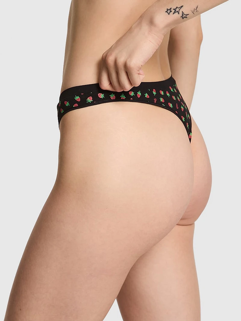 Seamless High-Leg Thong Panty