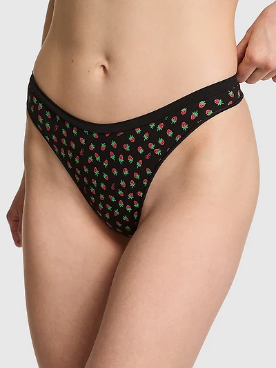 Seamless High-Leg Thong Panty