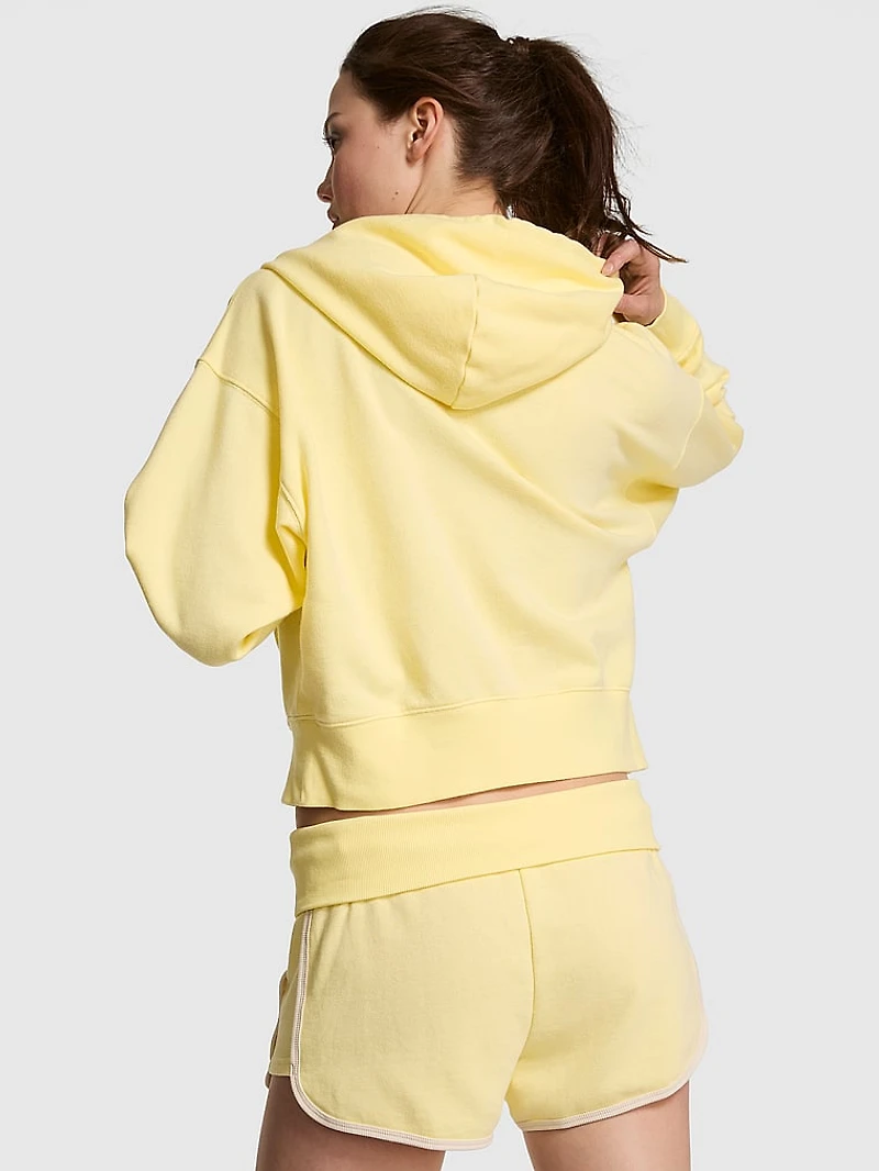 Ivy Terry Shrunken Full-Zip Hoodie