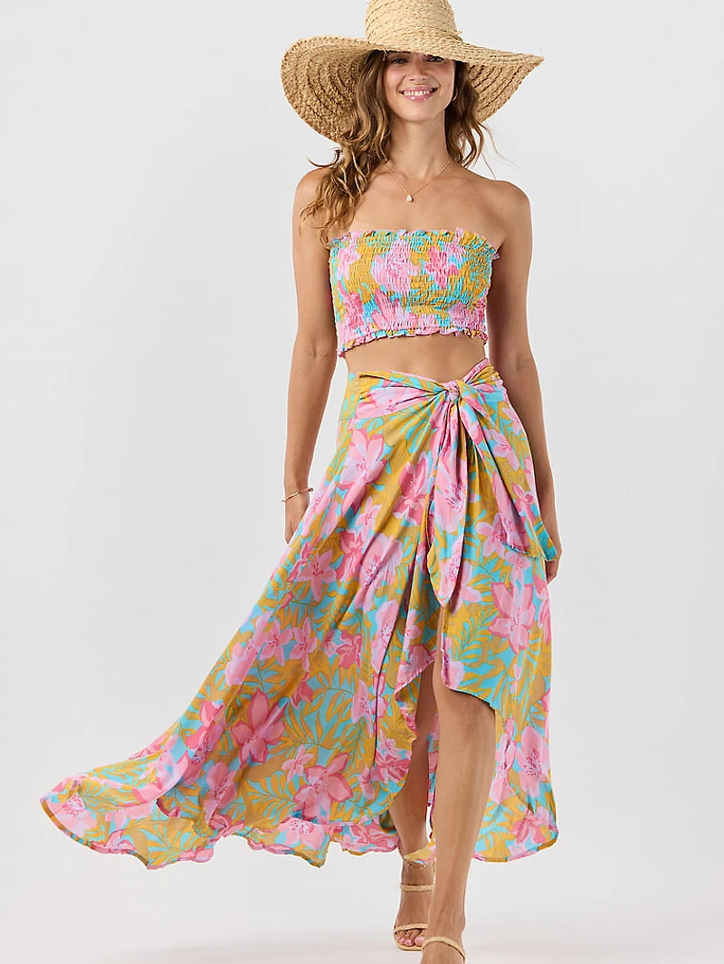 Azure Wrap Skirt