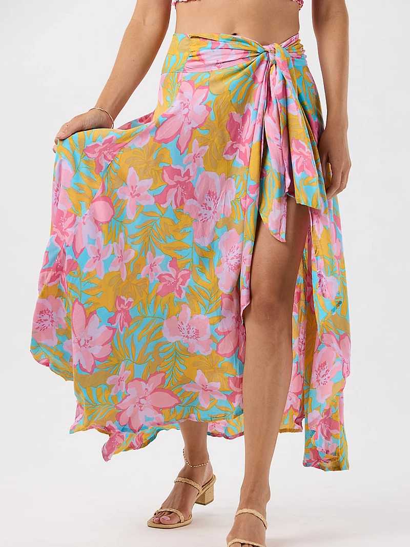 Azure Wrap Skirt