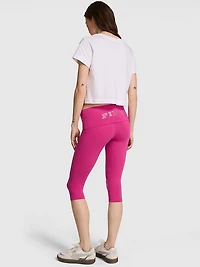 All-Day Cotton Foldover Capri Leggings