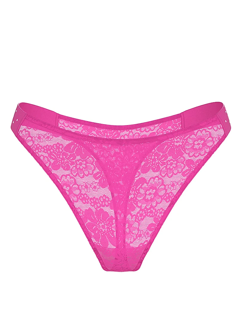 Bling Lacie Logo Scoop Thong