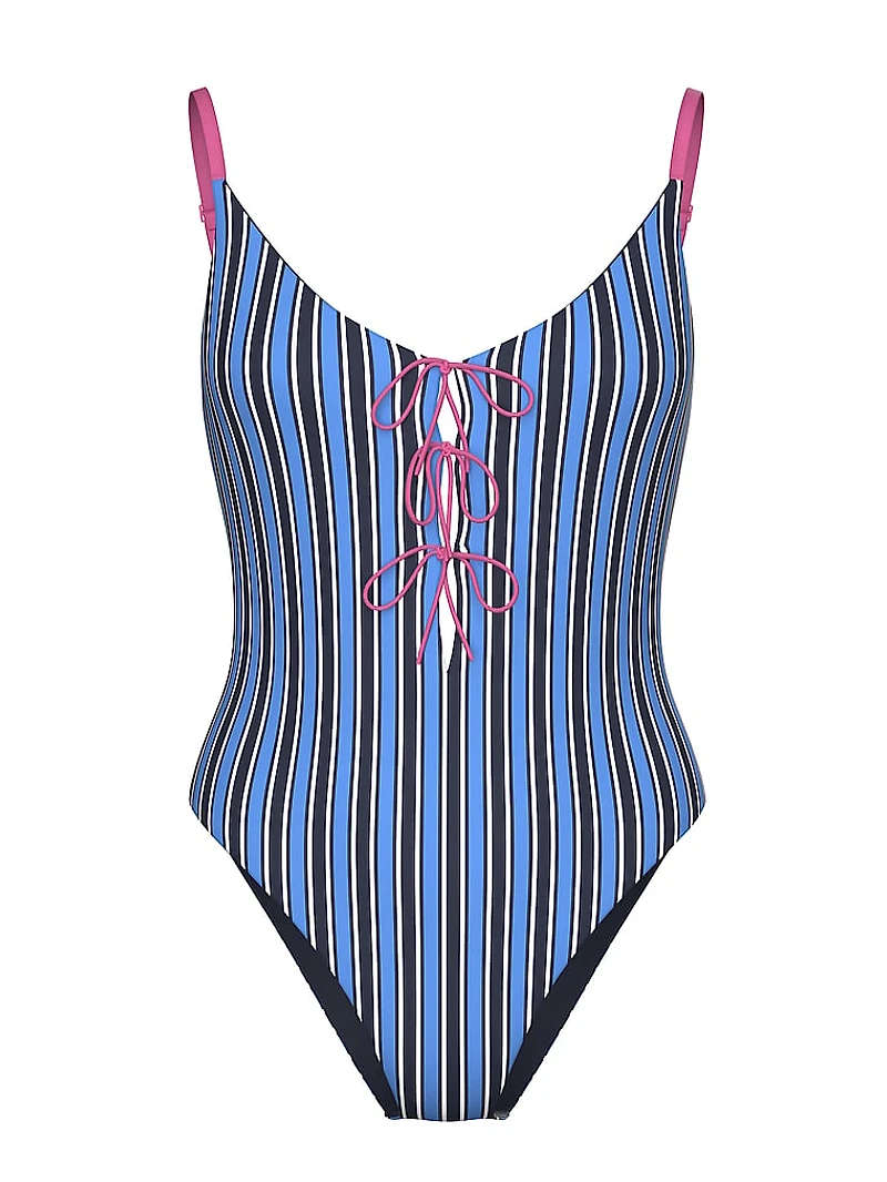 Front-Tie One-Piece Swimsuit
