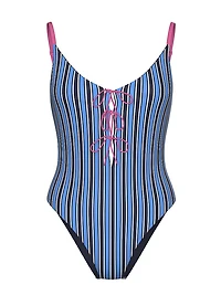 Front-Tie One-Piece Swimsuit