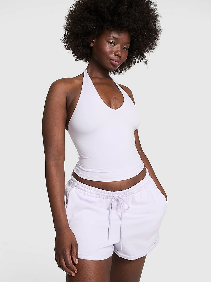 Base Stretch Halter Tank Top