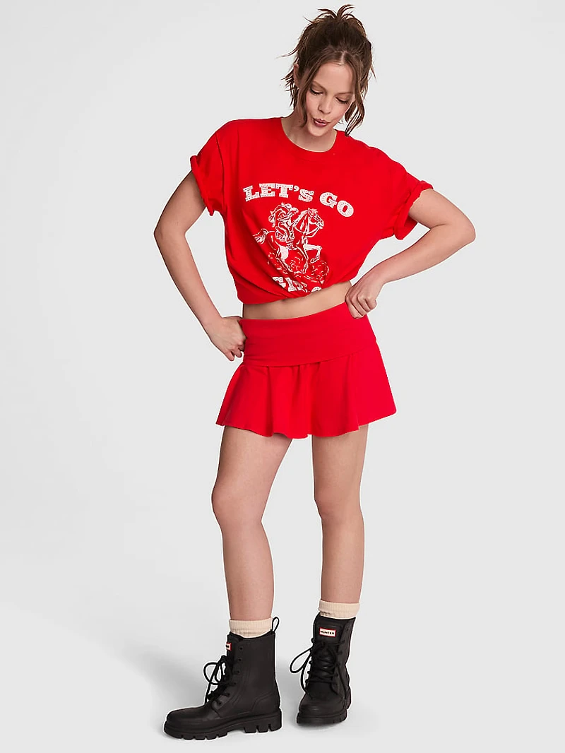 All-Day Cotton™ Foldover Skort