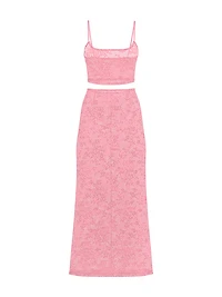 Tease Lace Cami & Skirt Set