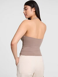Base Stretch Halter Tank Top