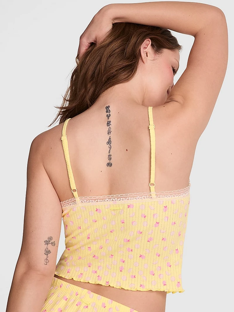 Drop Needle Pointelle Tank Top