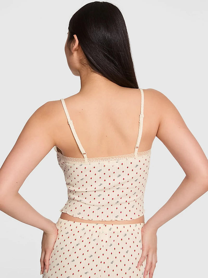 Drop Needle Pointelle Tank Top