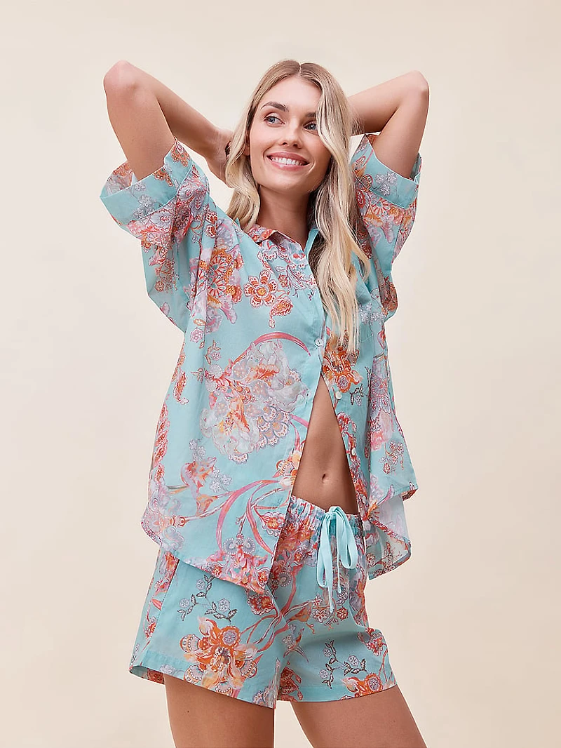 Coco Flowy Boxer Pajama Set