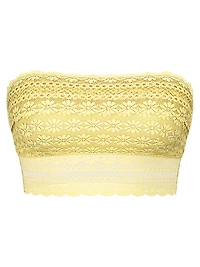 Daisy Lace Lightly Lined Bandeau Bra Top