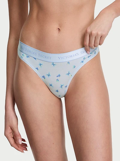 Ultra-Fine Modal Logo Thong Panty