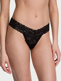 Lace Lace-Up Thong Panty