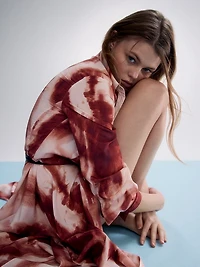 Atelier Victoria's Secret X Altuzarra Georgette Long Shirt Dress